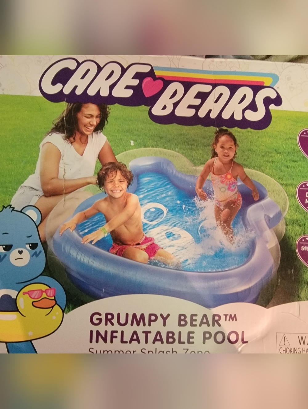 Care Bears Grumpy Bear Inflatable Pool - Blue 5ft Across